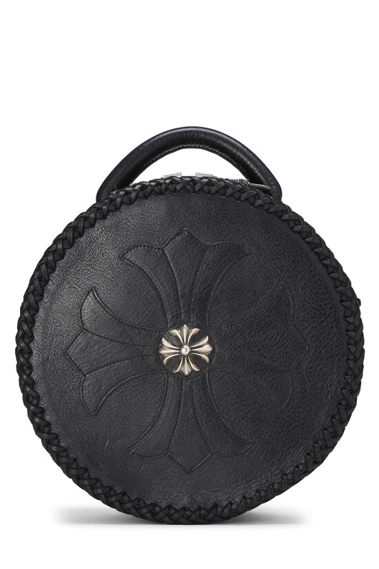 Black Leather Blue Moon Baby Shoulder Bag, , large image number 0