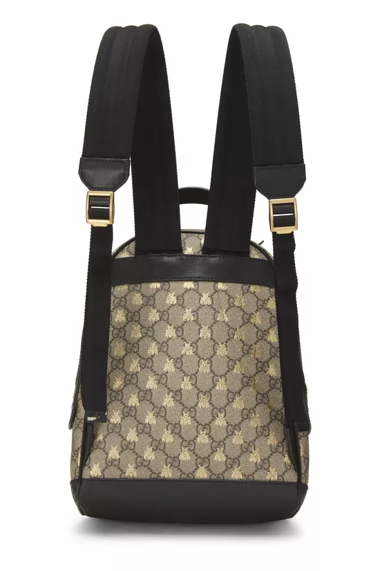 Original GG Supreme Canvas Bee Backpack Small, , large image number 3