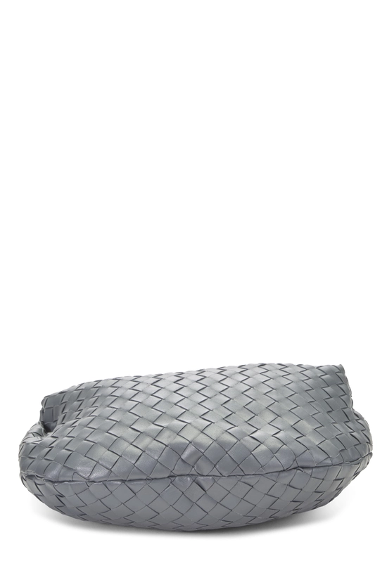 Grey Intrecciato Leather Teen Jodie, , large image number 4