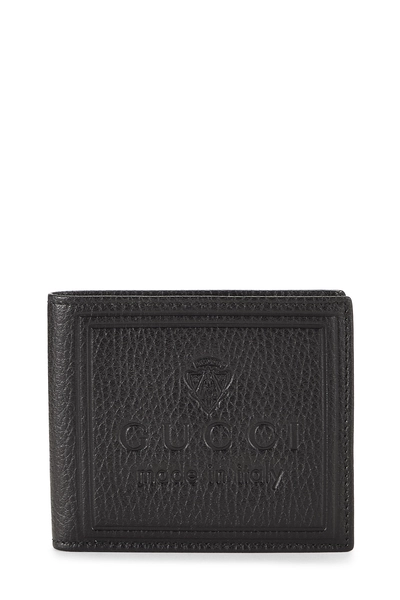 Black Leather Bifold Wallet