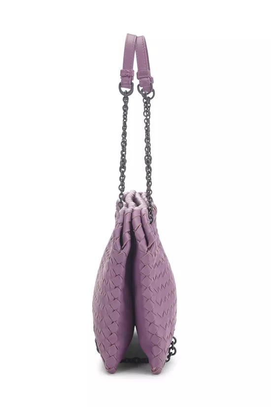 Purple Intrecciato Duo Chain Bag, , large image number 2