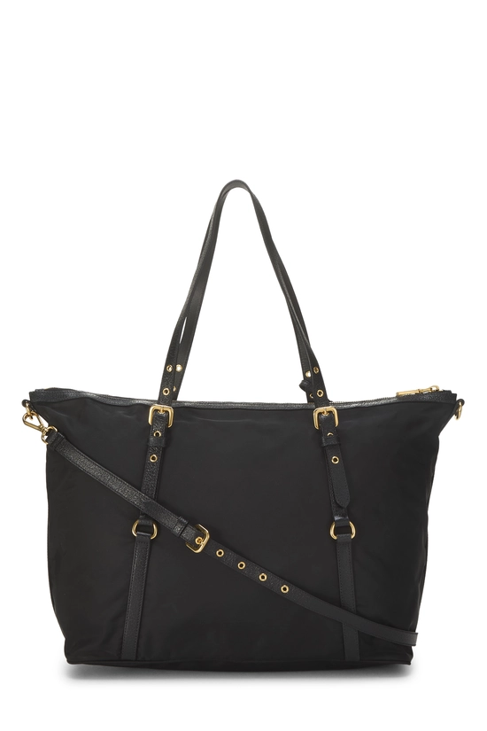 Black Nylon Buckle Tote, , large image number 3