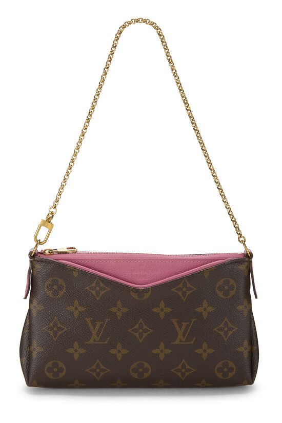 Pink Monogram Canvas Pallas Clutch, , large image number 0