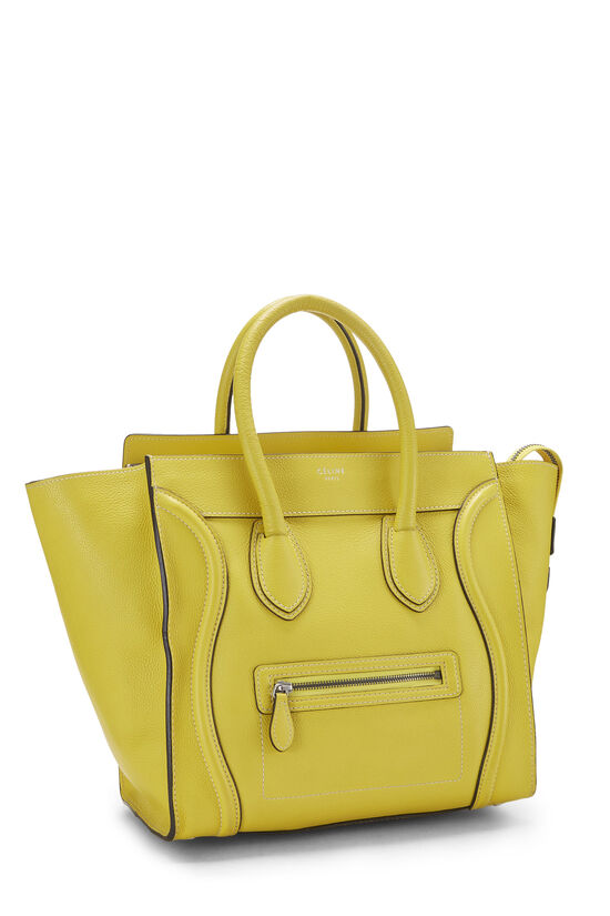 Yellow Drummed Calfskin Luggage Mini, , large image number 1