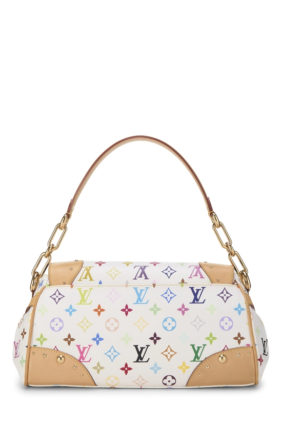 Takashi Murakami x Louis Vuitton White Monogram Multicolore Beverly MM, , large image number 3