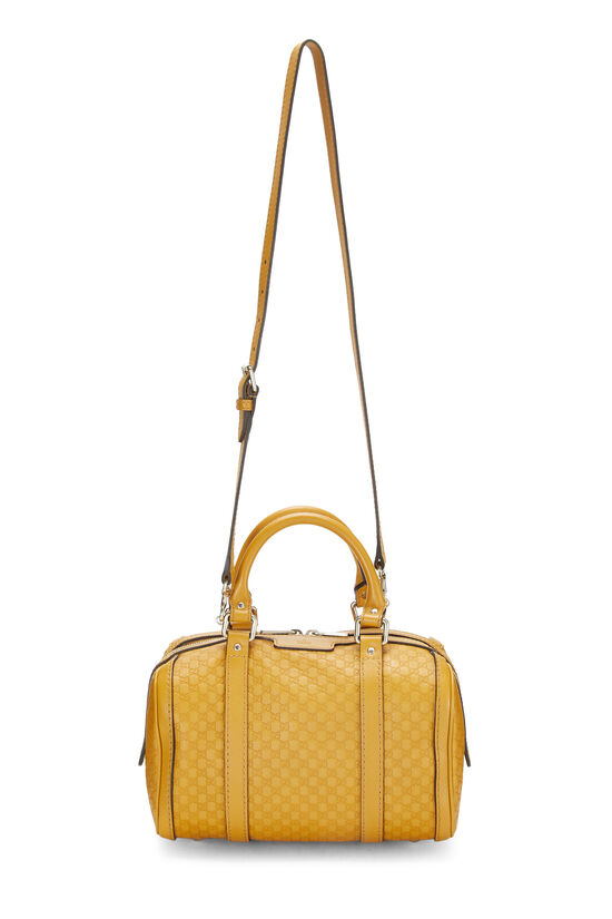 Yellow Microguccissima Boston Handbag Small, , large image number 1
