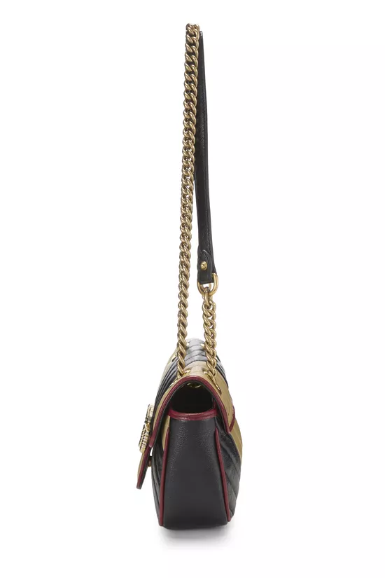 Multicolor Leather GG Marmont Shoulder Bag Mini, , large image number 2