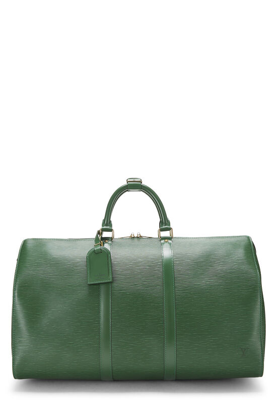 Louis Vuitton Keepall Bag EPI Leather 50 Green