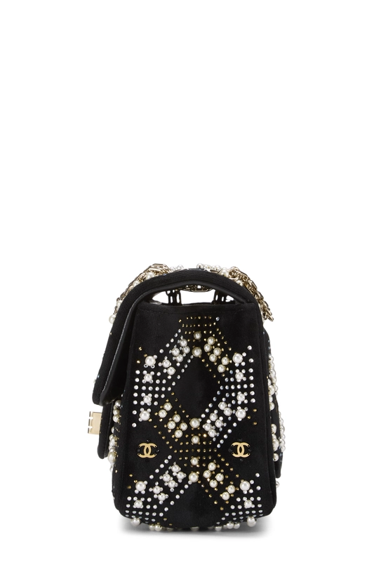 Paris-Salzburg Black Velvet Embellished 2.55 Reissue Flap 224, , large image number 2