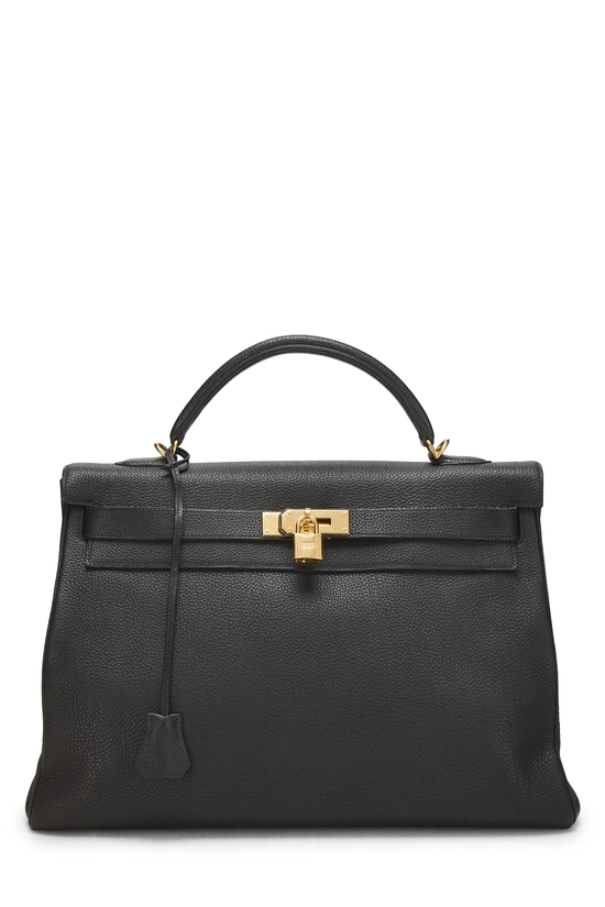 Black Togo Kelly Retourne 40, , large image number 0