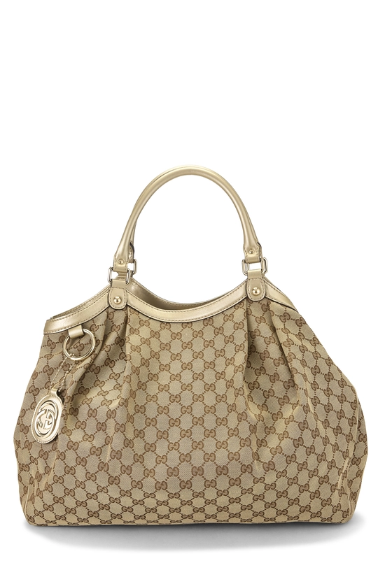Gold Original GG Canvas Sukey Tote Large, , large image number 0