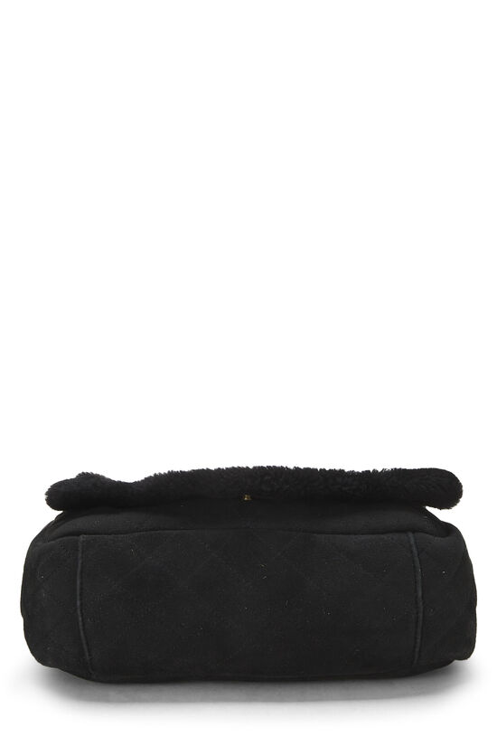 Black Shearling Shoulder Bag Small, , large image number 4