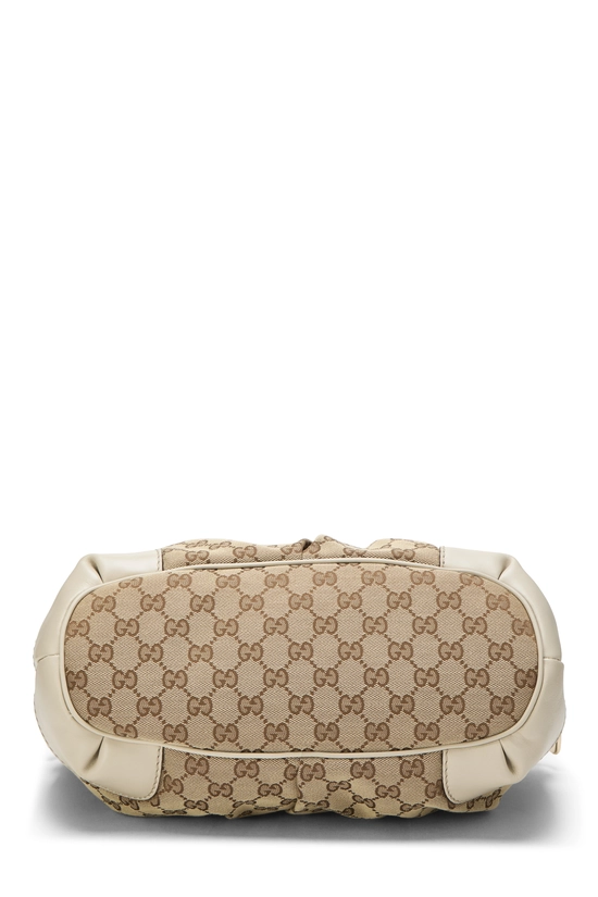 White Original GG Canvas Sukey Zip Handbag Large, , large image number 4