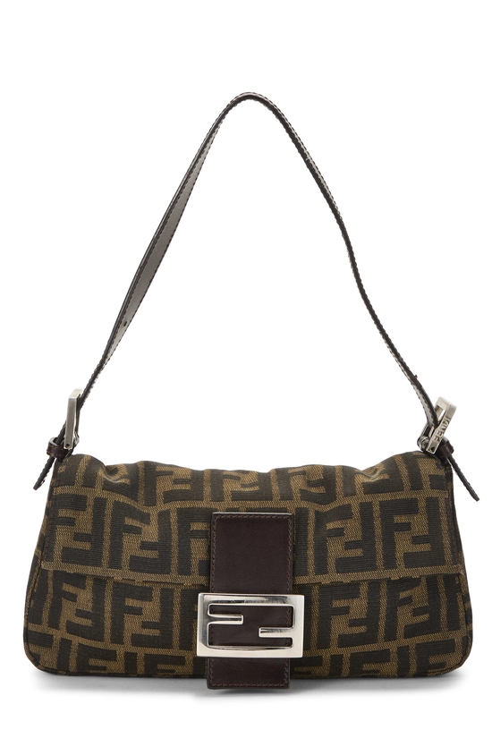 Brown Zucca Canvas Baguette, , large image number 0
