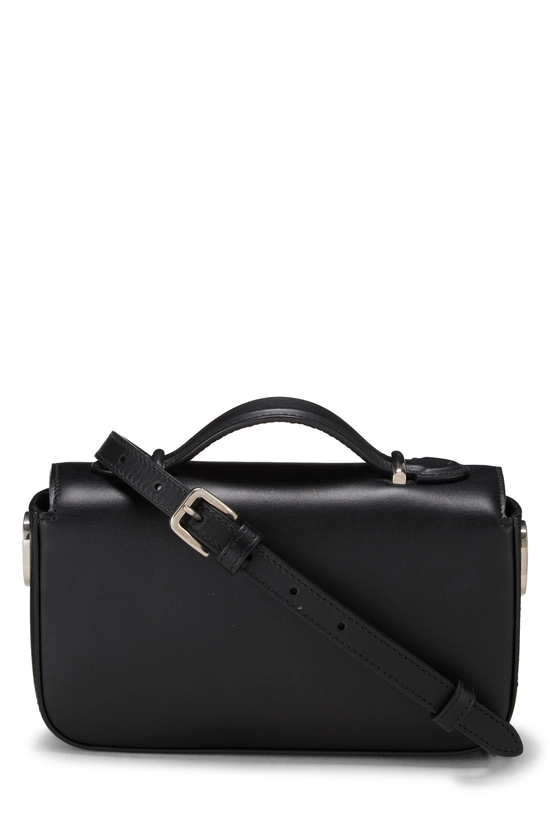 Black Leather Petite GG Shoulder Bag Mini, , large image number 3