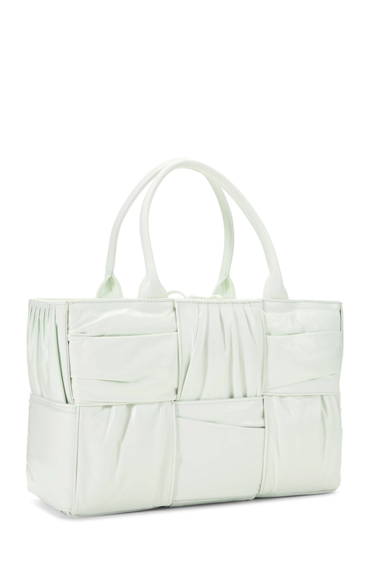 Green Calfskin Maxi Intrecciato Plisse Arco Tote Small, , large image number 1