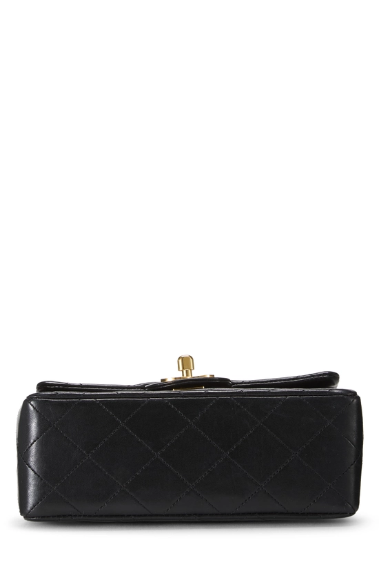 Black Quilted Lambskin Half Flap Mini, , large image number 4