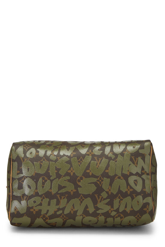 Stephen Sprouse x Louis Vuitton Monogram Green Graffiti Speedy 30, , large image number 4