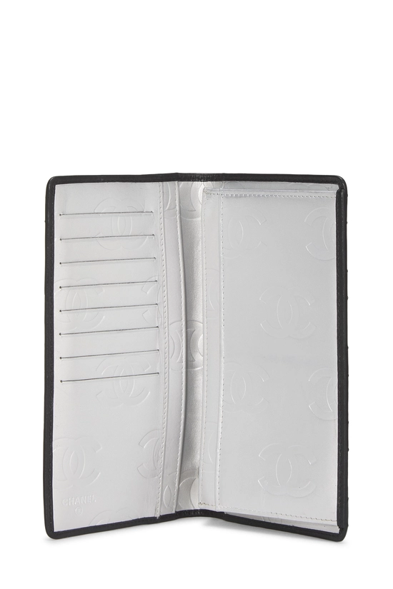 Black Quilted Calfskin Cambon Wallet, , large image number 3
