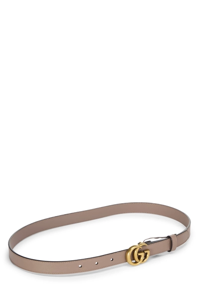 Pink Leather GG Marmont Belt, , large