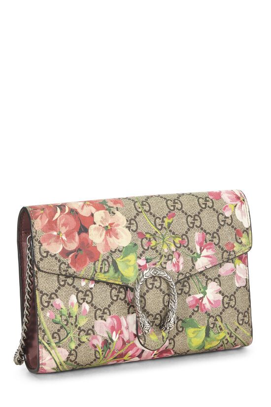 Pink GG Blooms Supreme Canvas Dionysus Wallet on Chain (WOC), , large image number 1