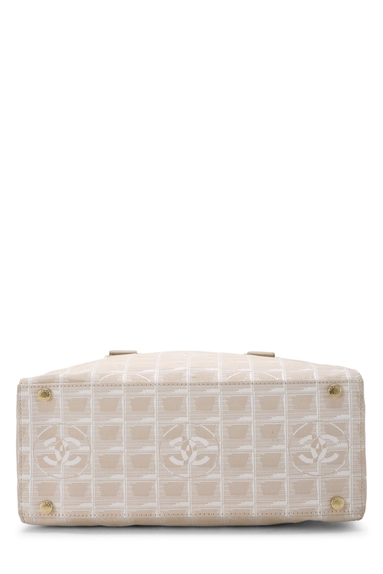 Beige Nylon Travel Line Handbag, , large image number 4