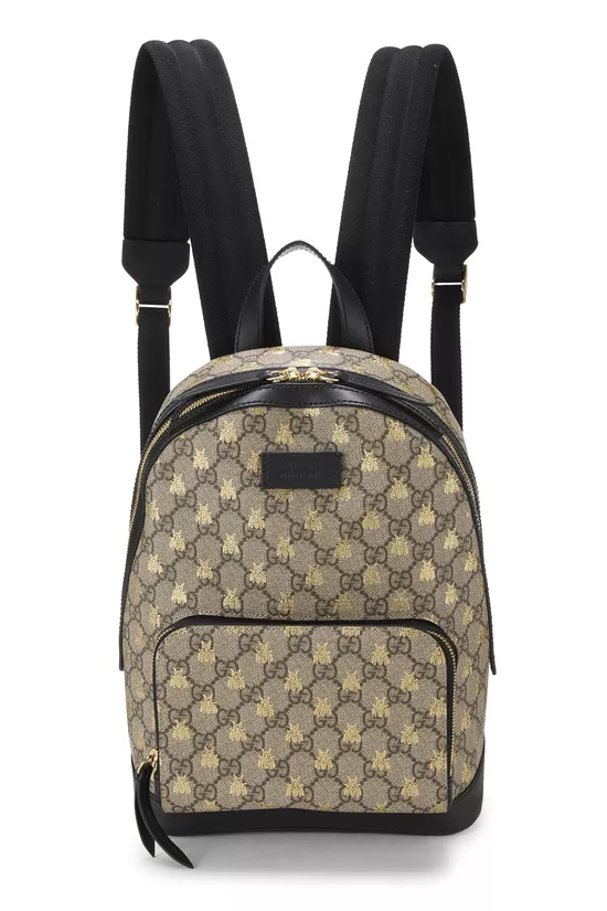 GG Supreme Canvas Bee Backpack Small, , large image number 0