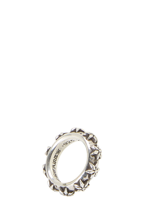 Sterling Silver Star Band Ring, , large image number 2