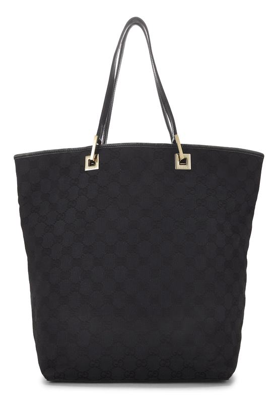 Black GG Canvas Tote, , large image number 0