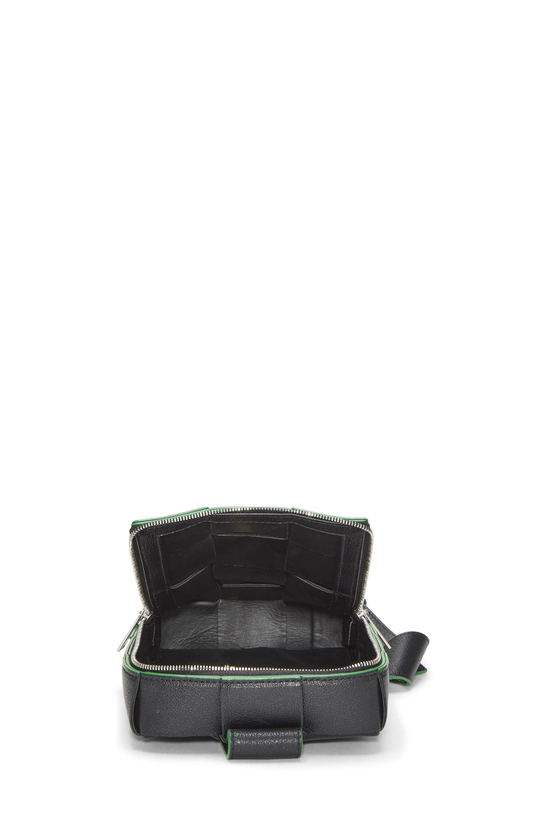 Navy Maxi Intrecciato Cassette Sling Bag Mini, , large image number 5
