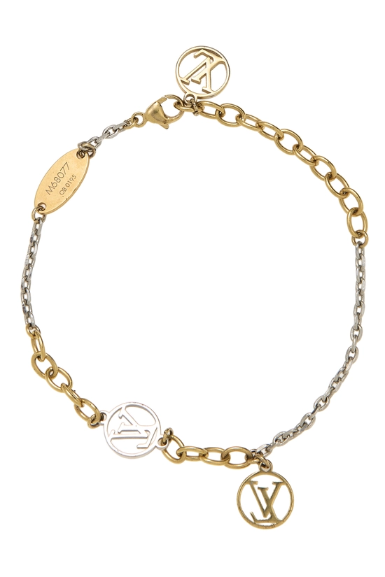 Gold Monogram Logomania Bracelet, , large image number 1