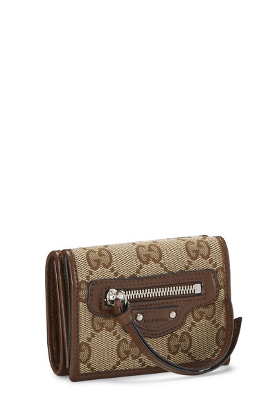 Balenciaga x Gucci Original GG Canvas Hacker Neo Classic Compact Wallet, , large