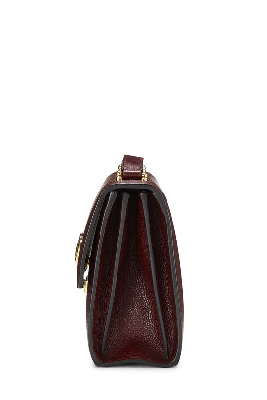 Burgundy Leather Zumi Shoulder Bag Small, , large image number 3