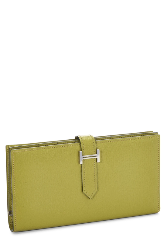 Anis Green Chevre Bearn Soufflet Wallet , , large image number 1