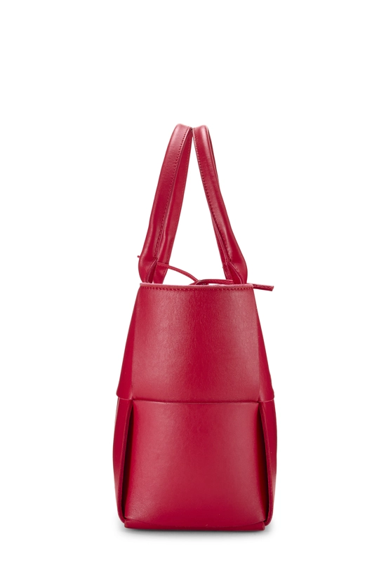 Red Maxi Intrecciato Arco Tote Small, , large image number 2