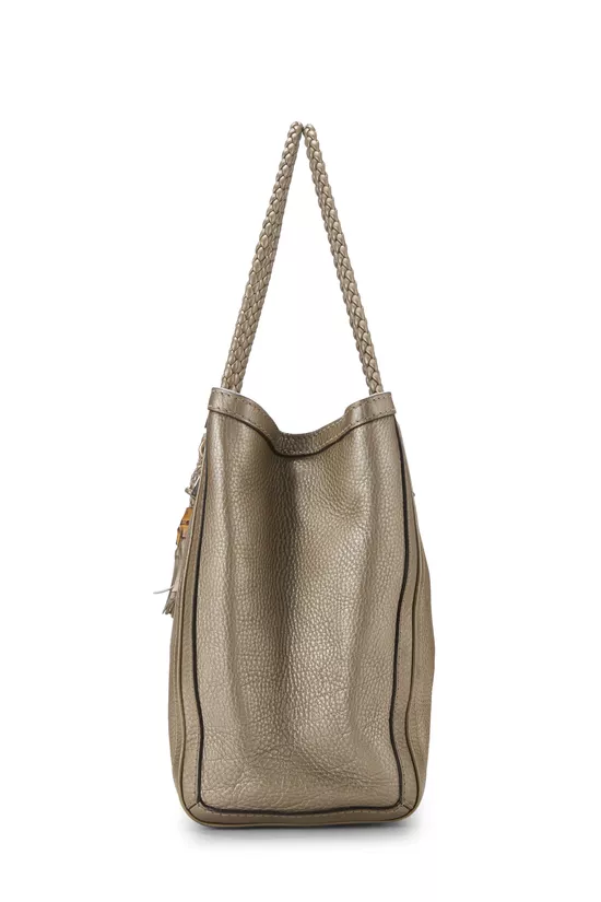 Gold Leather Bella Tote, , large image number 2