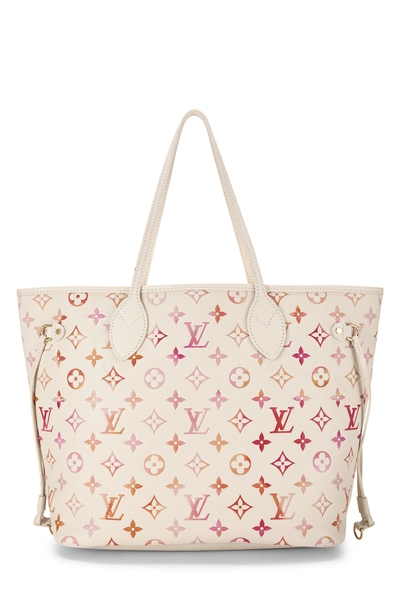 Louis Vuitton Cream Empreinte Sunrise Aquarelle Neverfull MM