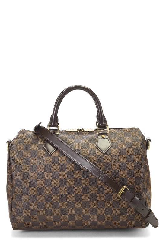 Damier Ebene Speedy Bandouliere 30, , large image number 0