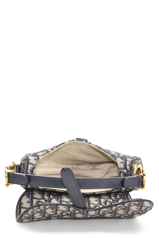 Navy Oblique Jacquard Saddle Mini NM, , large image number 5