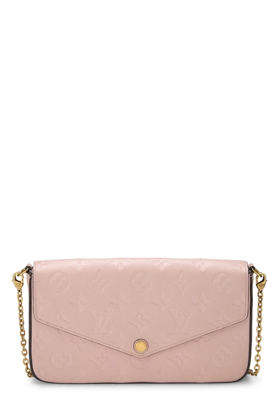 Louis Vuitton Pink Monogram Empreinte Pochette Felicie