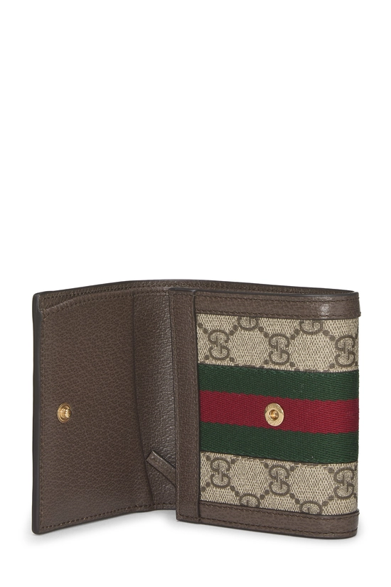 Original GG Supreme Canvas Ophidia Compact Wallet, , large image number 3
