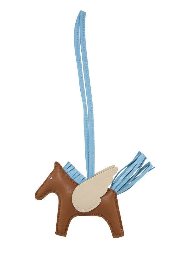 Gold, Celeste & Craie Milo Leather Rodeo Bag Charm PM, , large image number 0