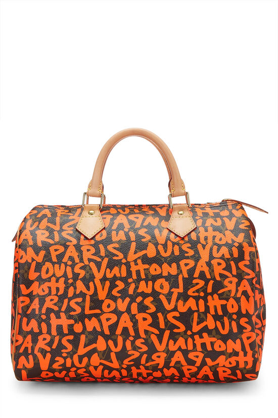 Stephen Sprouse x Louis Vuitton Orange Monogram Graffiti Speedy 30, , large image number 1