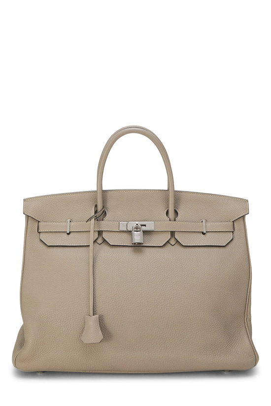 Gris Asphalt Togo Birkin 40, , large image number 0