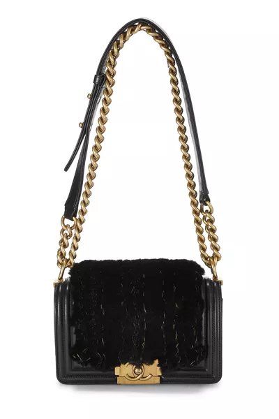 Black Lapin Boy Bag Small, , large