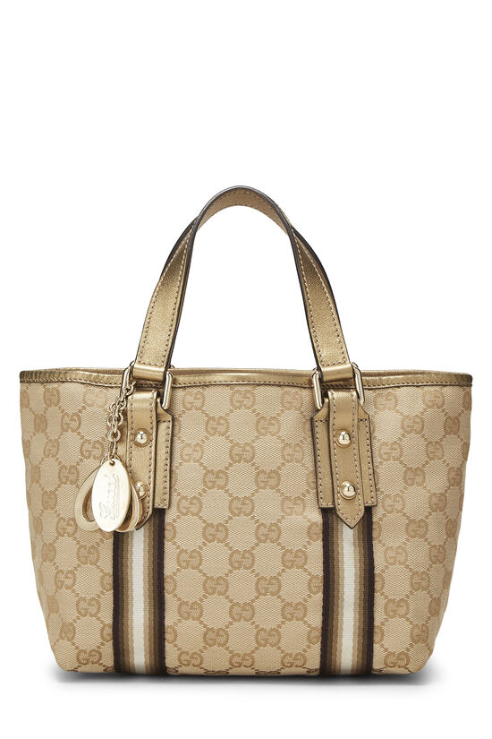 Gold GG Canvas Jolicoeur Tote Small, , large image number 0