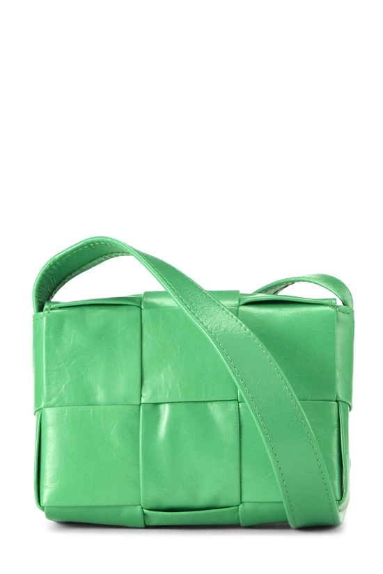 Green Maxi Intrecciato Candy Cassette Crossbody, , large image number 3