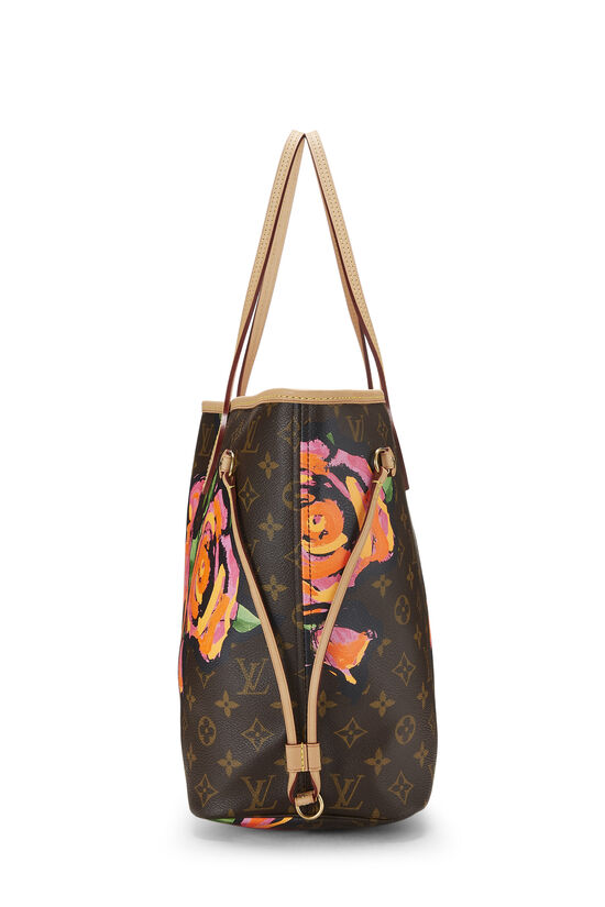 Louis Vuitton X Stephen Sprouse Neverfull Mm Monogram Roses Tote