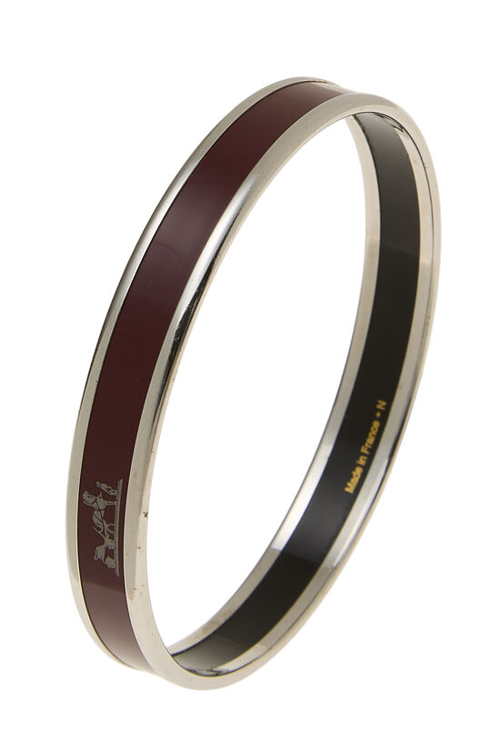 Silver Caleche Bangle Narrow, , large image number 1