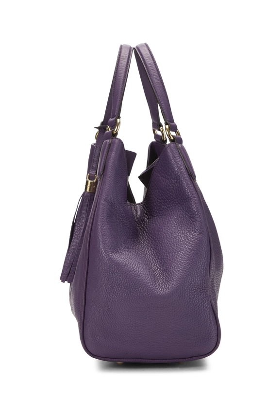 Purple Leather Soho Convertible Shoulder Bag, , large image number 2